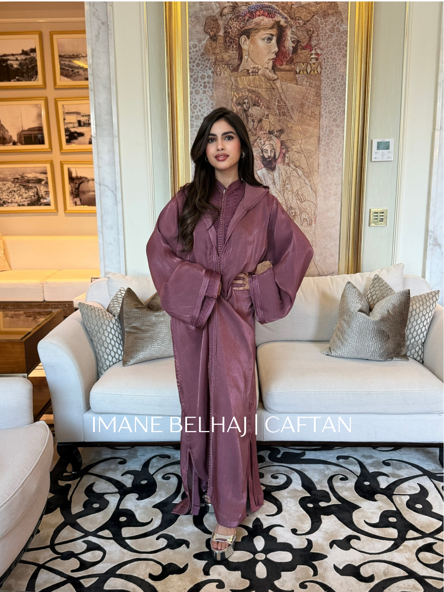 Luxury Moroccan caftan jellaba modest ramadan eid outfit full length