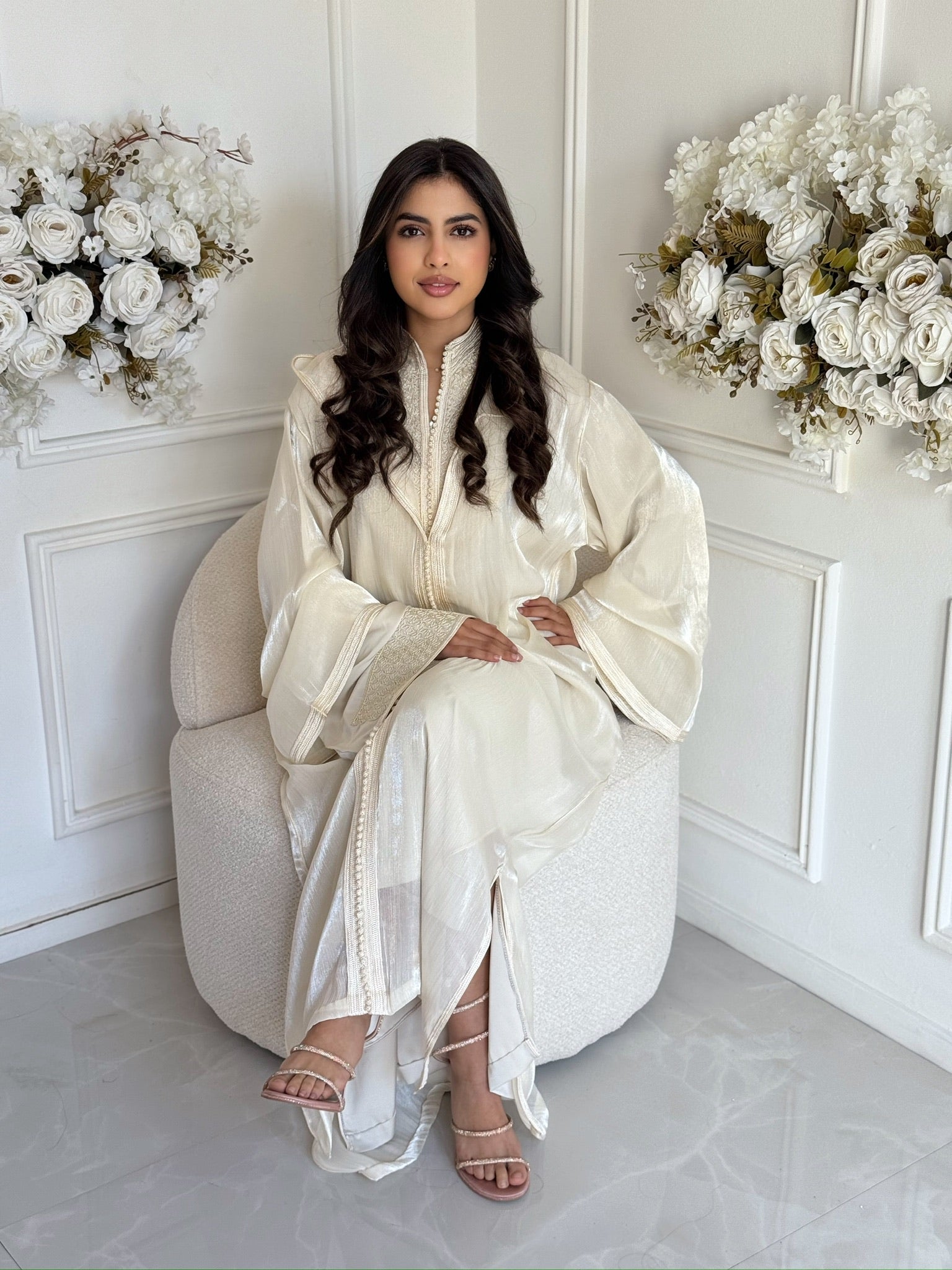 Full-length luxury jellaba dress with modest fit for women